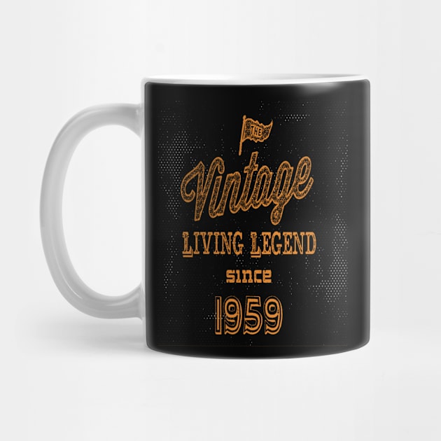 60th Birthday 1969 60 years old Vintage Living Legend Gift by familycuteycom